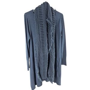 Karamel Italy Blue Knit Tunic Sweater & Matching Scarf Set NWT Lagenlook Boho OS